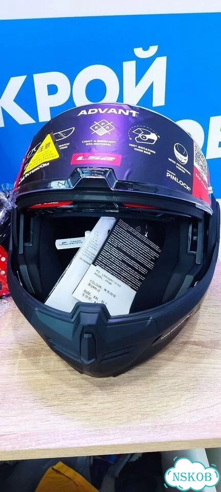 LS2 helmets FF906 Мотошлем матовый черный фото 8