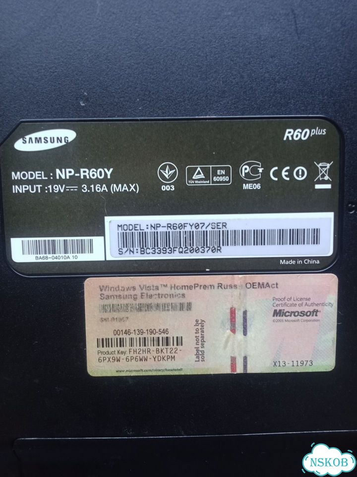 Ноутбук samsung на запчасти фото 1