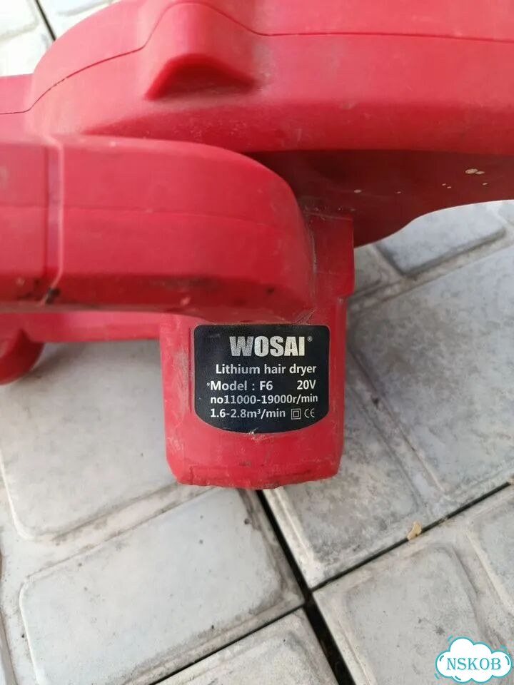 Воздуходувка Wosai 20v фото 2