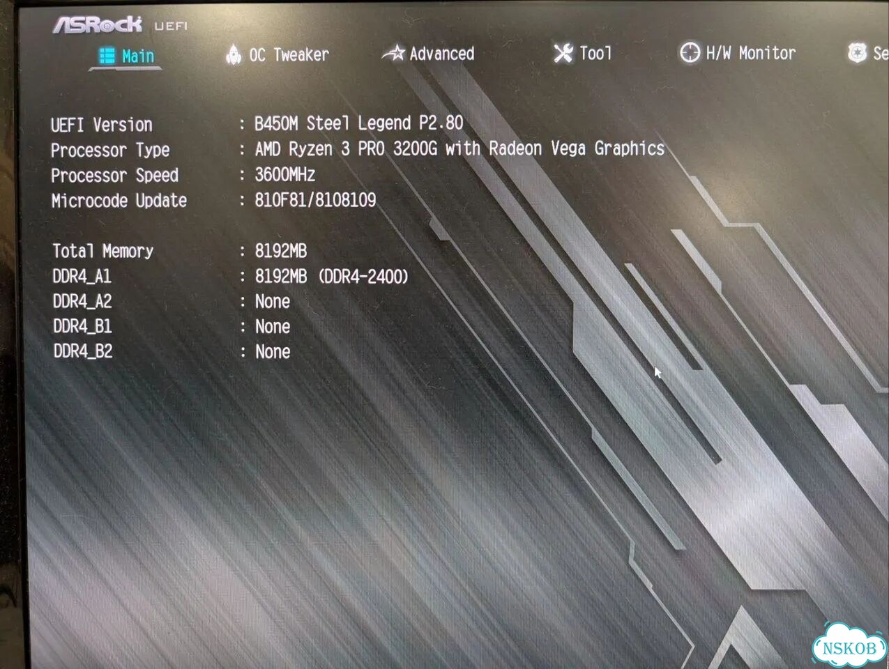 Ryzen 3 pro 3200g + b450m steel legend + 8gb + SSD фото 2