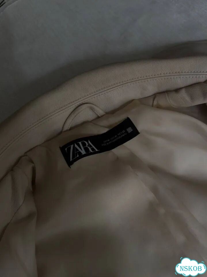 Куртка кожаная женская zara фото 4
