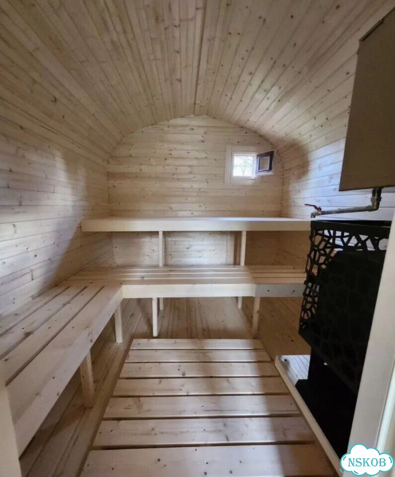 Зимние бани бочки фото 8
