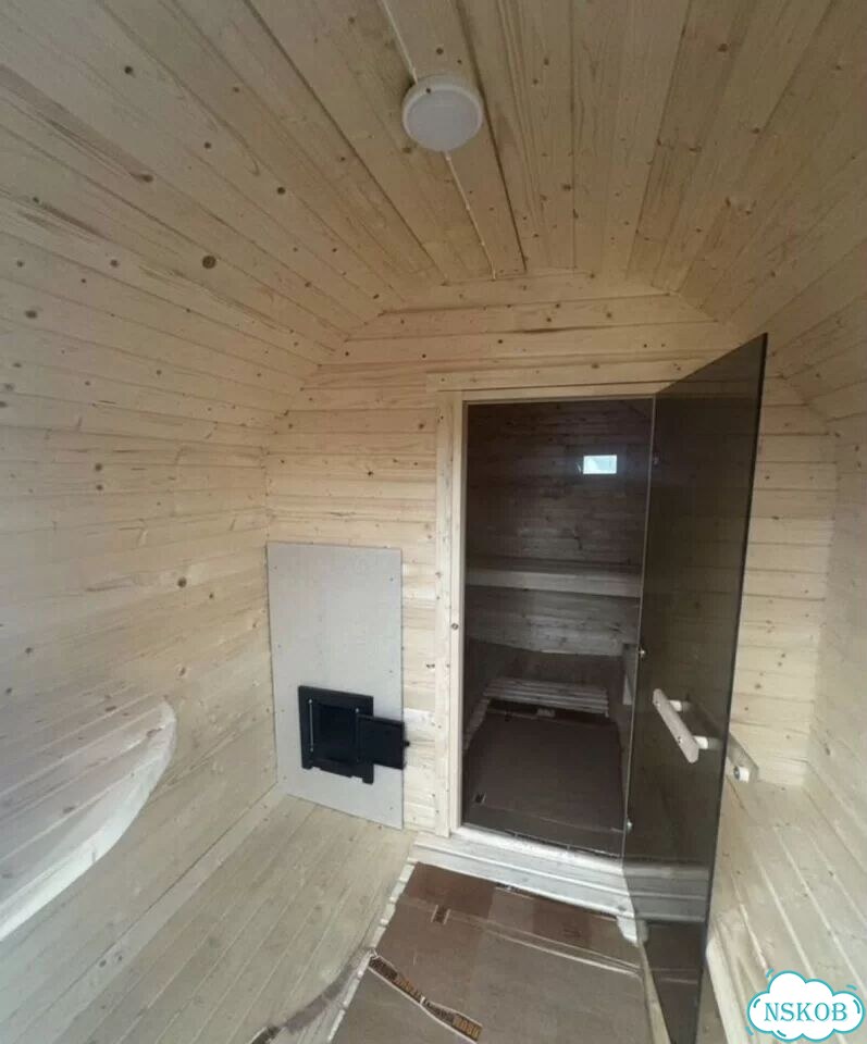 Баня бочка для круглогодичного использования фото 8