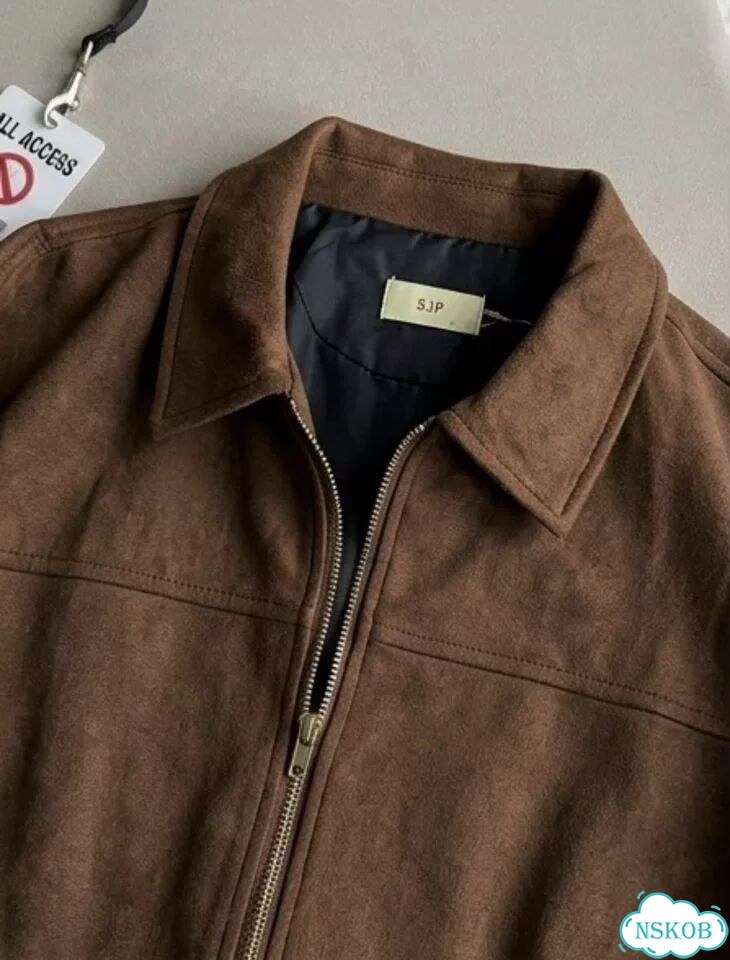 Куртка Zara type замшевая мужская коричневая фото 1