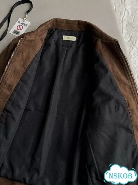 Куртка Zara type замшевая мужская коричневая фото 6