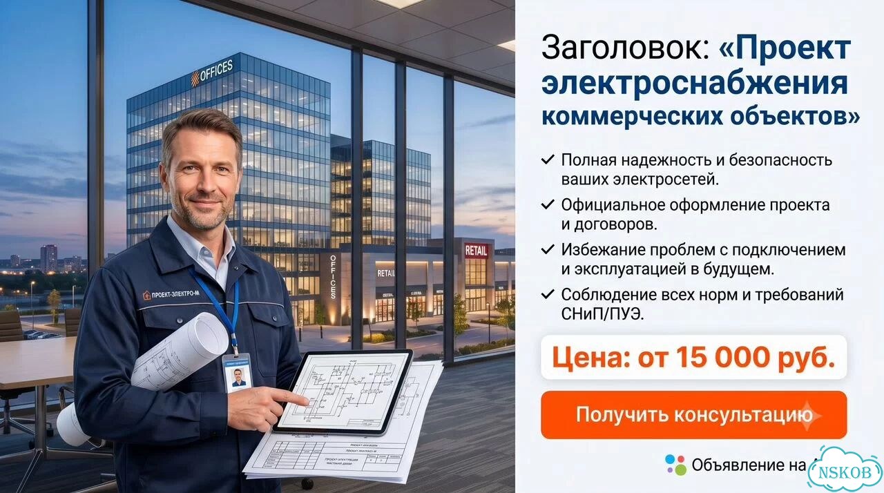 Проект электроснабжения СРО любая сложность фото 1