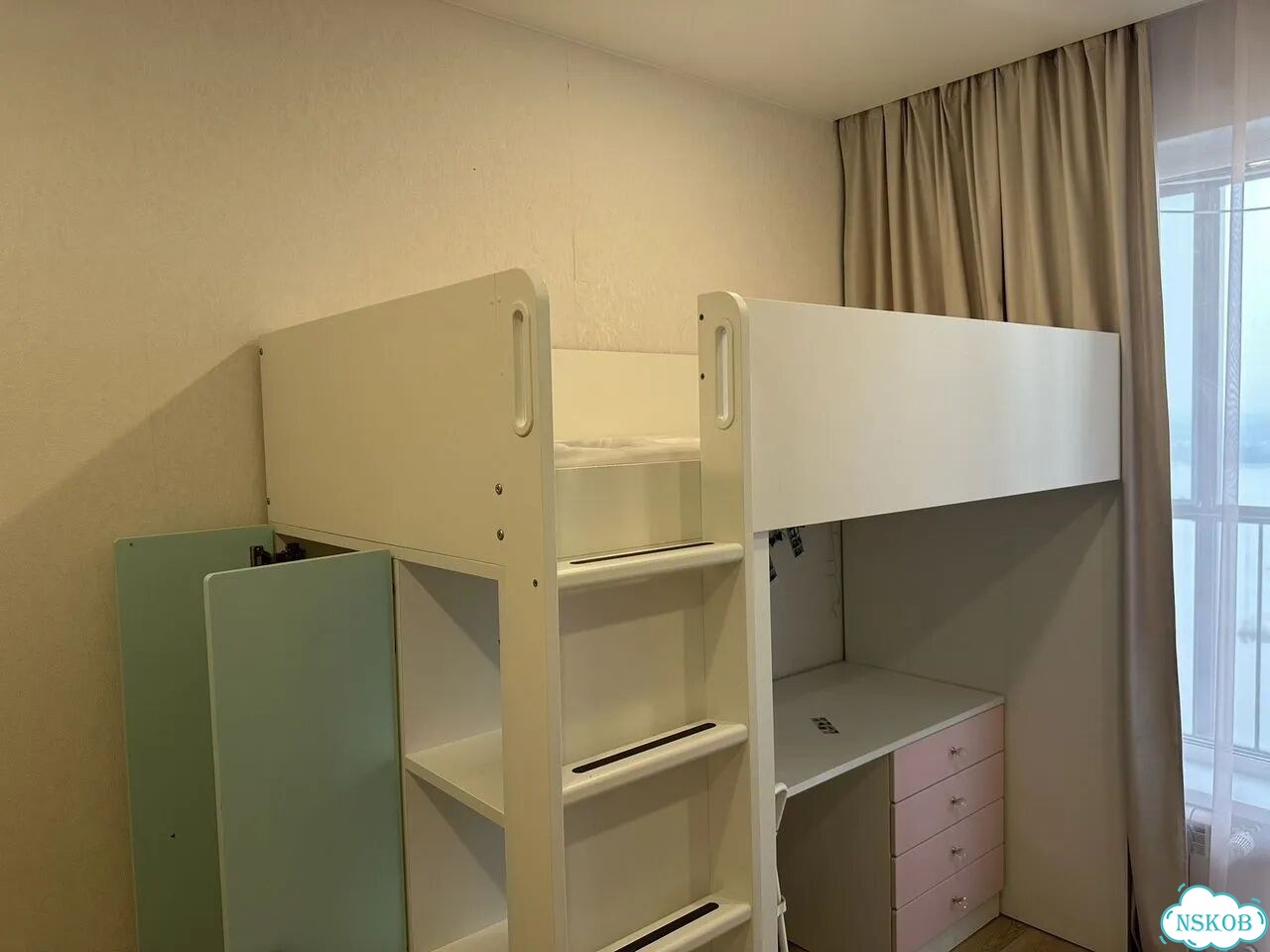 Кровать чердак 90×200 SMASTAD IKEA фото 2