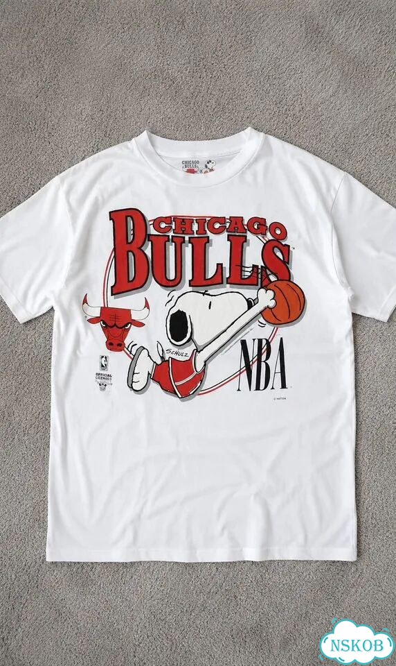 Футболка NBA Chicago Bulls x Snoopy фото 1