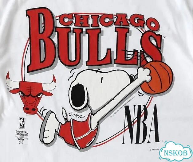 Футболка NBA Chicago Bulls x Snoopy фото 2
