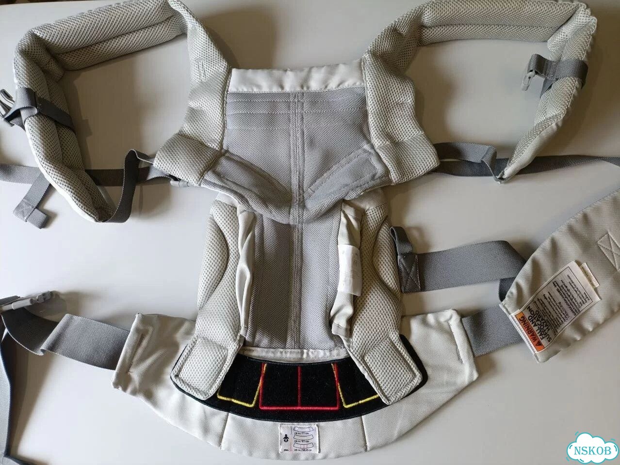 Эргорюкзак Ergobaby omni 360 cool air mesh серый фото 4