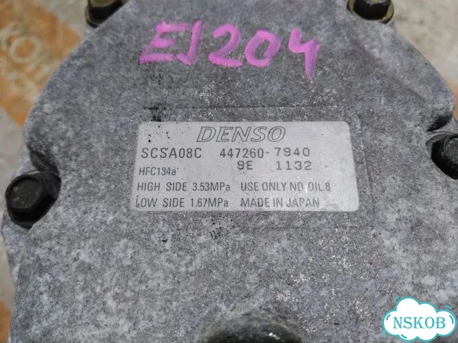 Компрессор кондиционера Subaru Legacy BR9 EJ253 фото 5