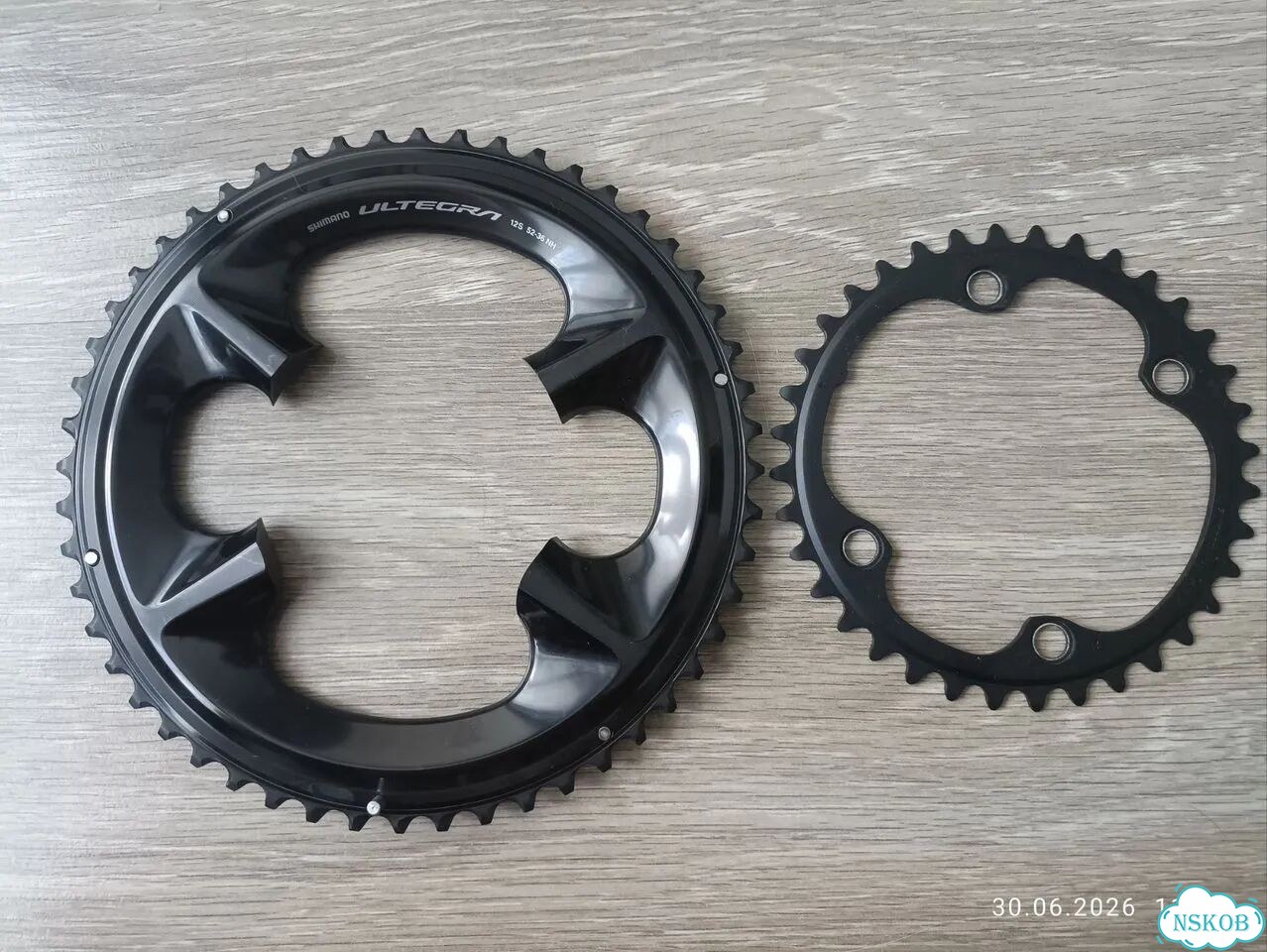 2 пер. звезды Shimano Ultegra R-8100, 12s, 52-36 фото 1