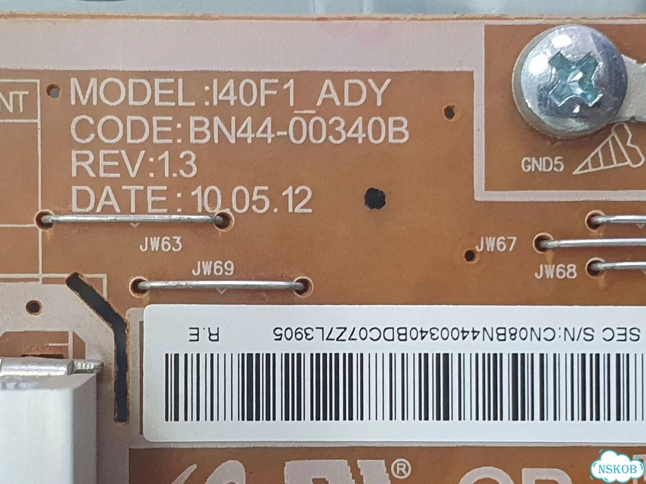 Блок питания BN44-00340B с Samsung LE40C550J1W фото 2