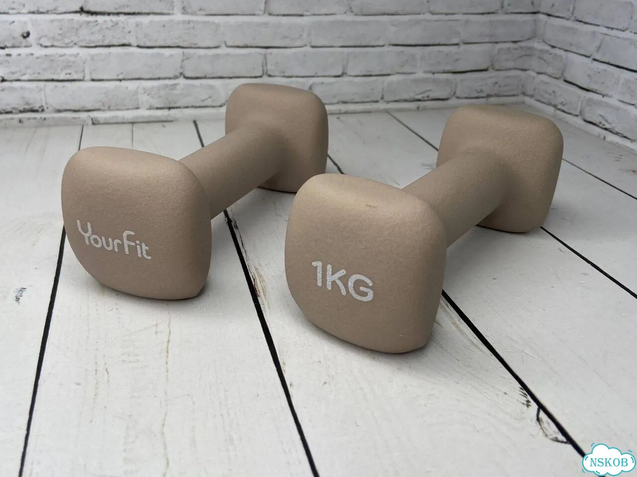 Фитнес снаряды YourFit, 2 шт. по 1 кг фото 3
