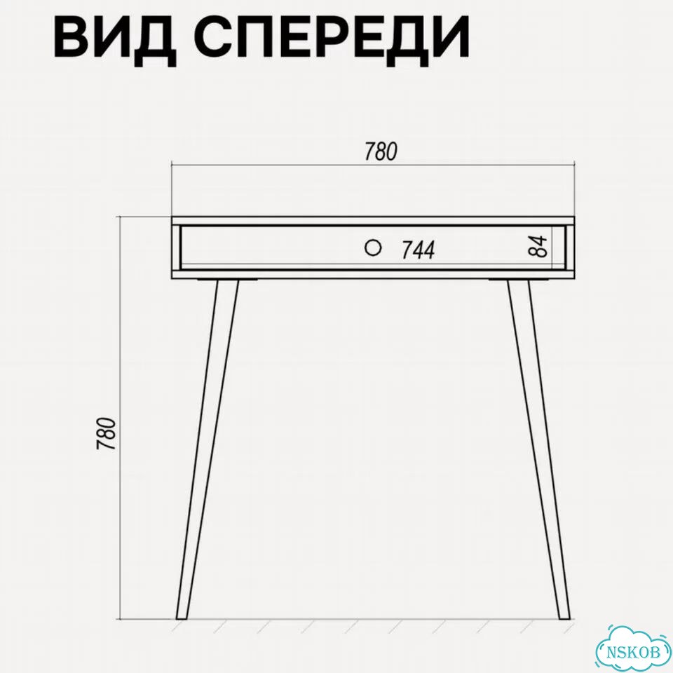 Туалетный столик с ящиком на ножках фото 5