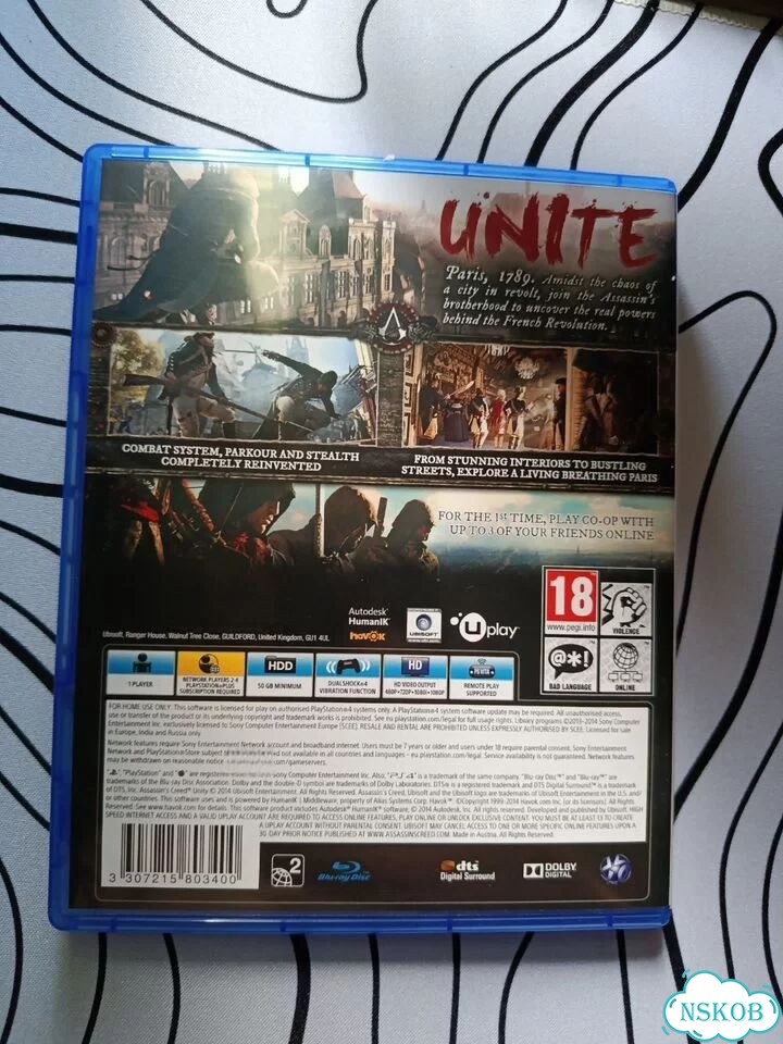 Диски на ps4 assassins creed unity фото 2