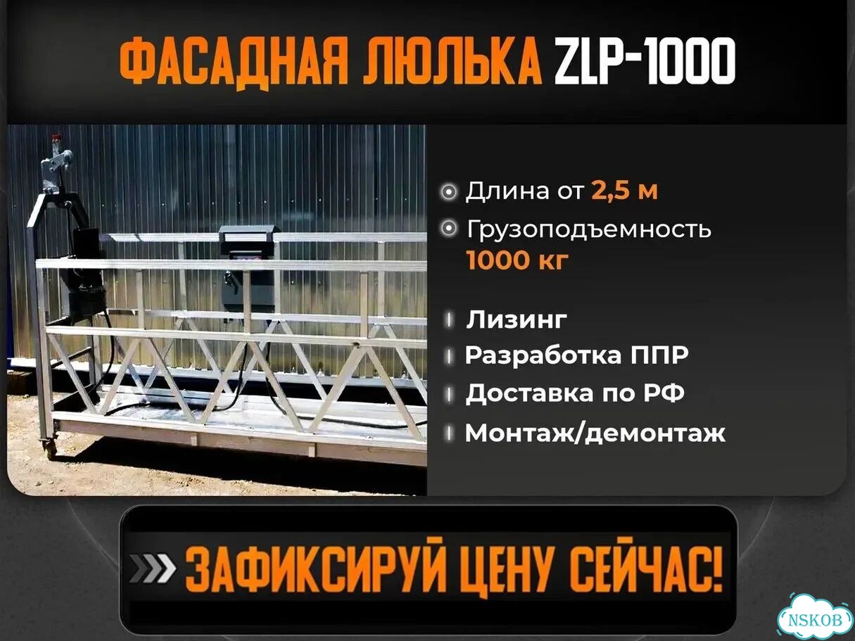 Строительный подъемник ZLP - 1000 2,5 метра фото 1