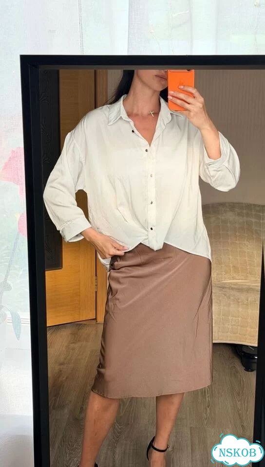 Атласная юбка фото 3