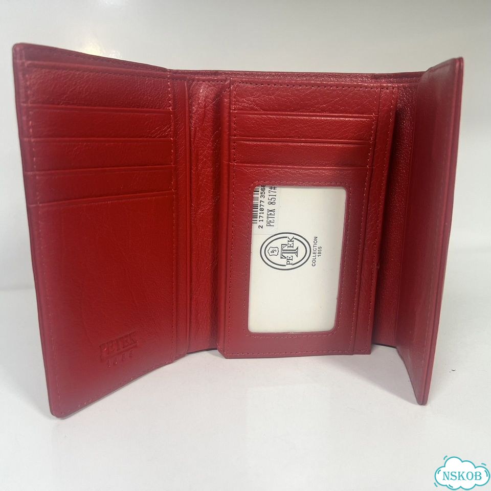 Кошелёк женский кожаный Petek 517 red фото 3