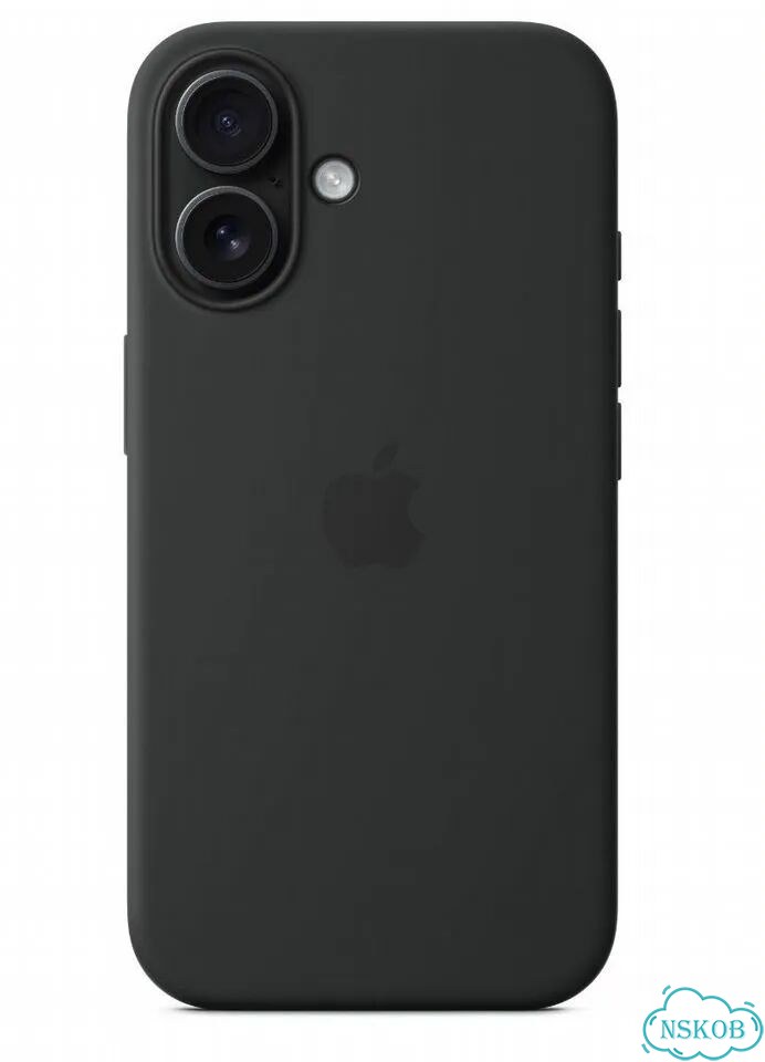 Чехол силиконовый мagsafe для iPhone 16 Black фото 1