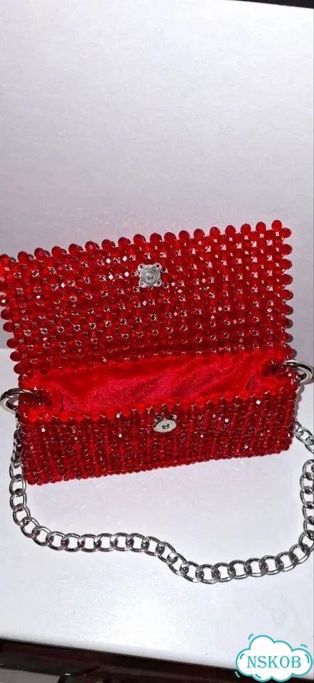 Сумка из хрустальных бусин фото 4