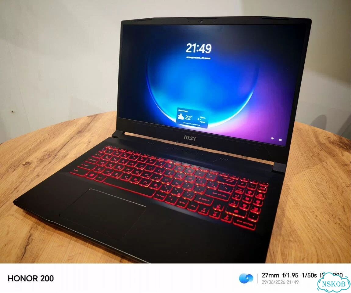 Игровой ноутбук msi katana gf66 - RTX3060 + i5 фото 3