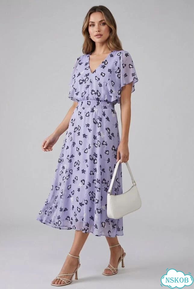 Платье миди цветы dkny SM фото 2
