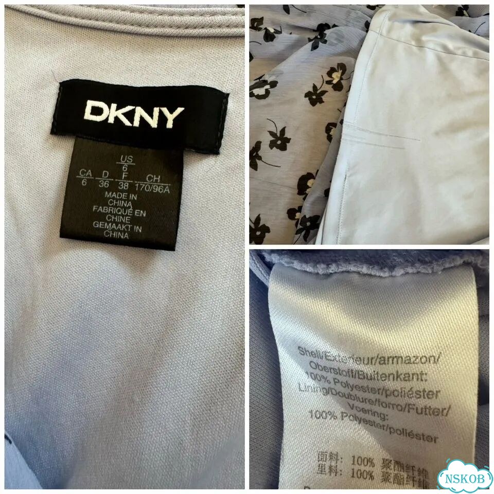 Платье миди цветы dkny SM фото 9