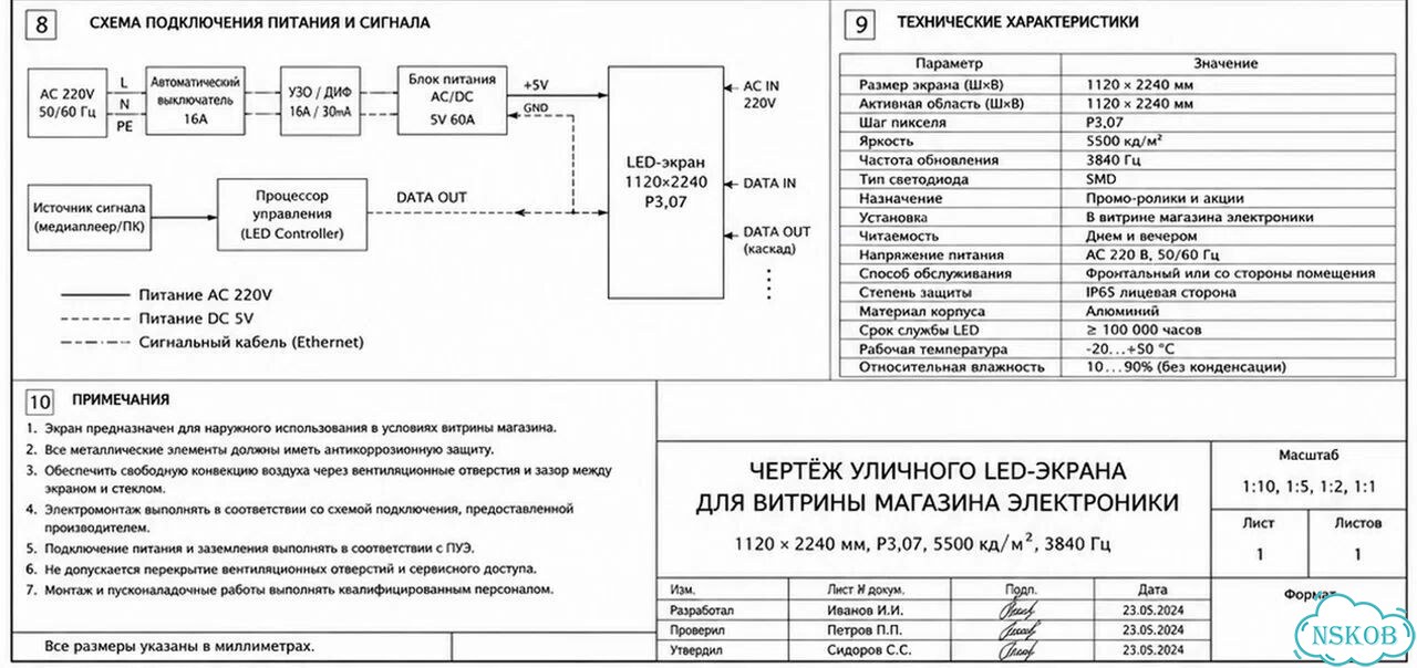 Уличный LED экран для витрины фото 3