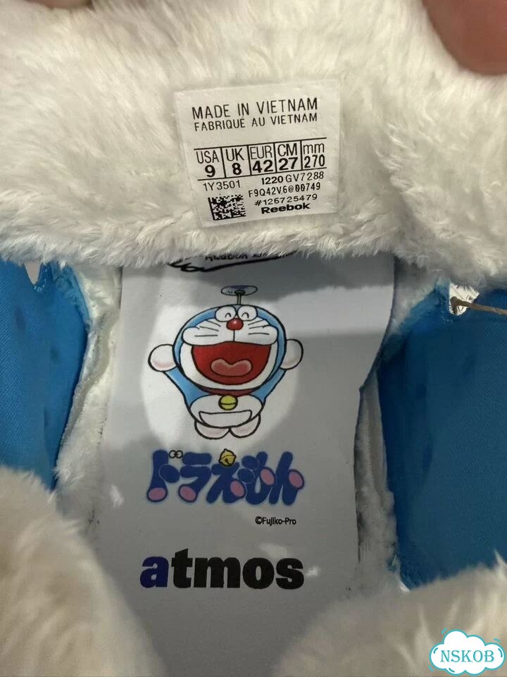 Reebok InstaPump Fury x Doraemon x atmos фото 6