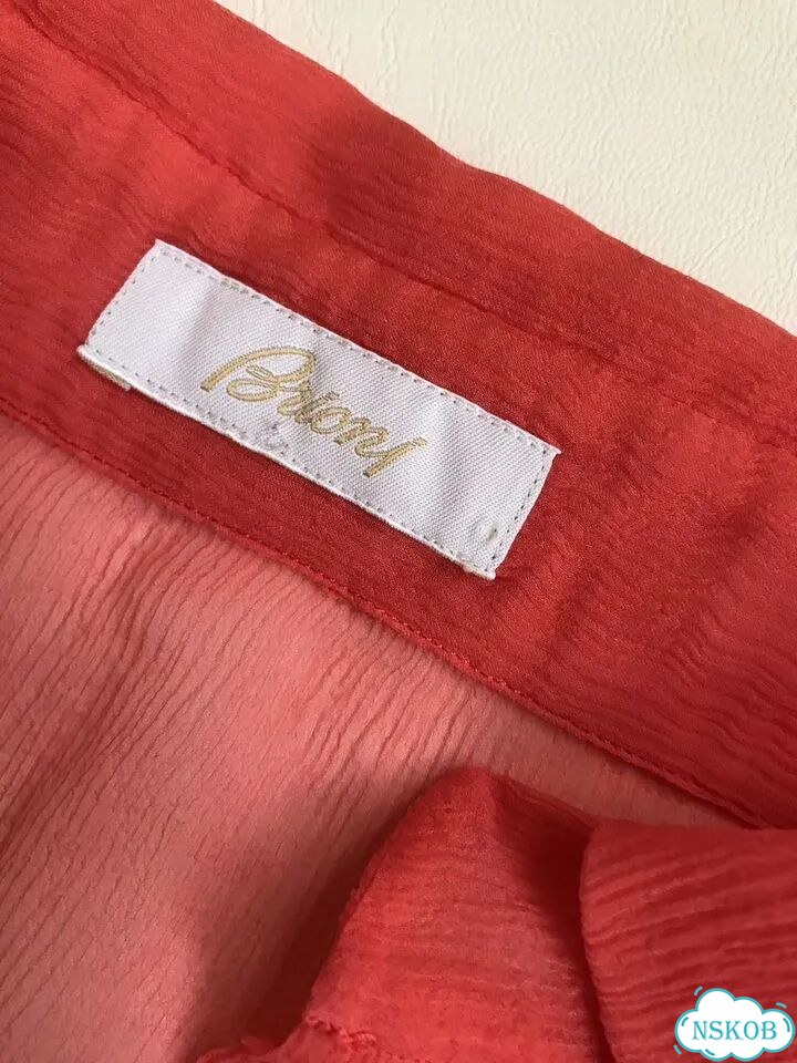 Brioni блузка прозрачная шелк р. 46 фото 4