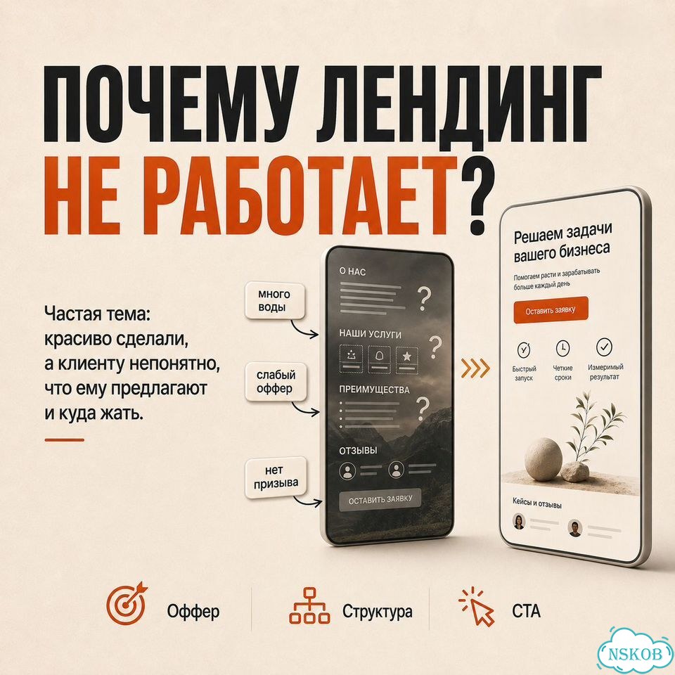 Создание лендинга под ключ для заявок фото 2