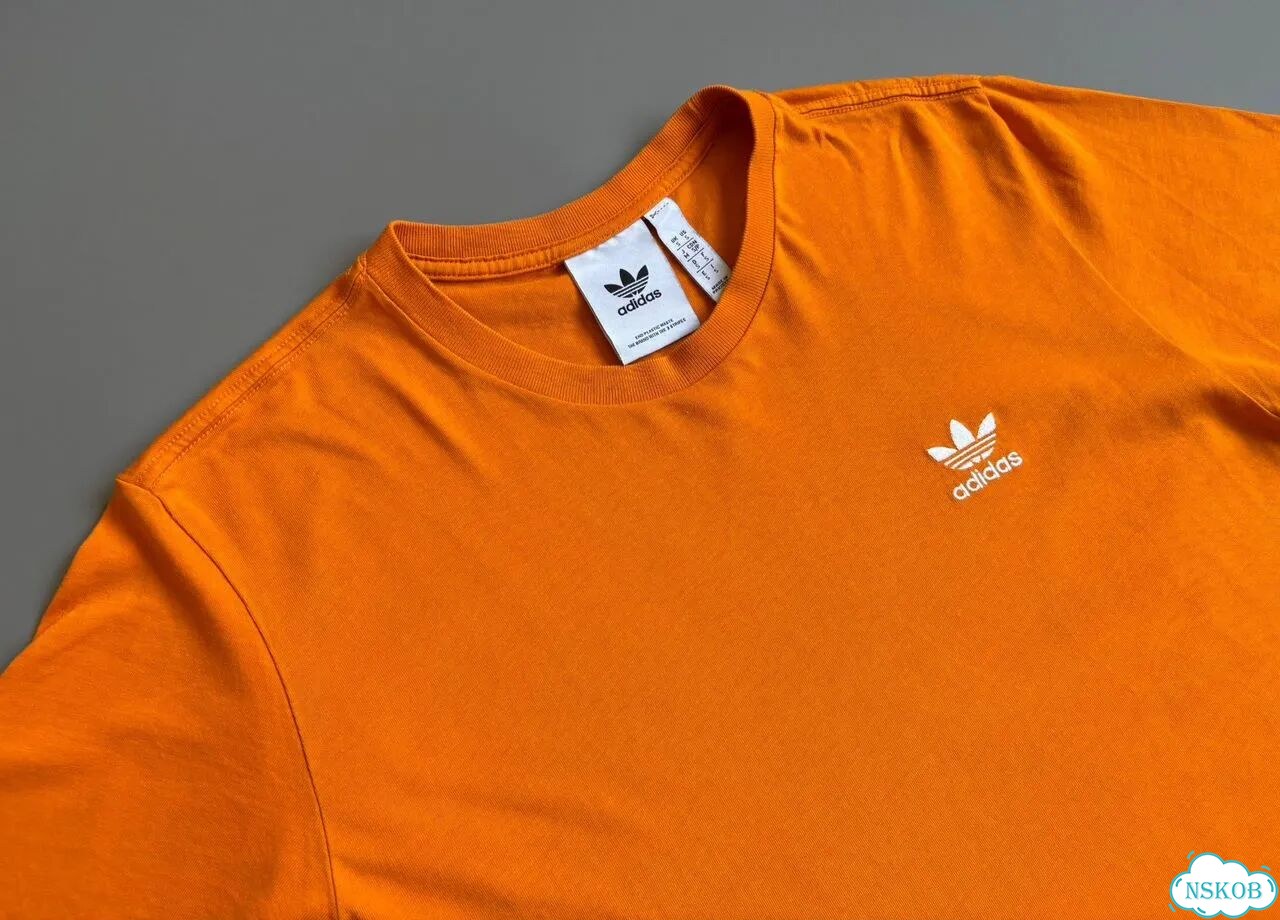 Футболка оранжевая Adidas фото 7