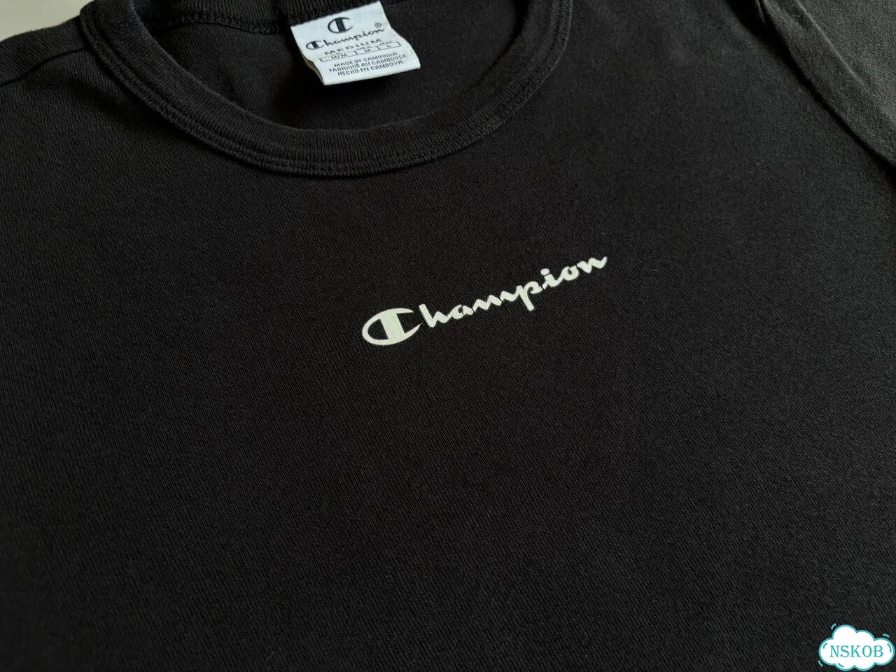 Футболка черная Champion фото 4