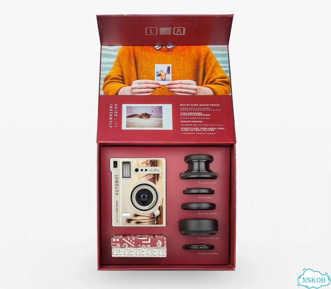 Фотоаппарат моментальной печати Lomography lomo'Instant Automat El Nil + 3 объектива фото 5