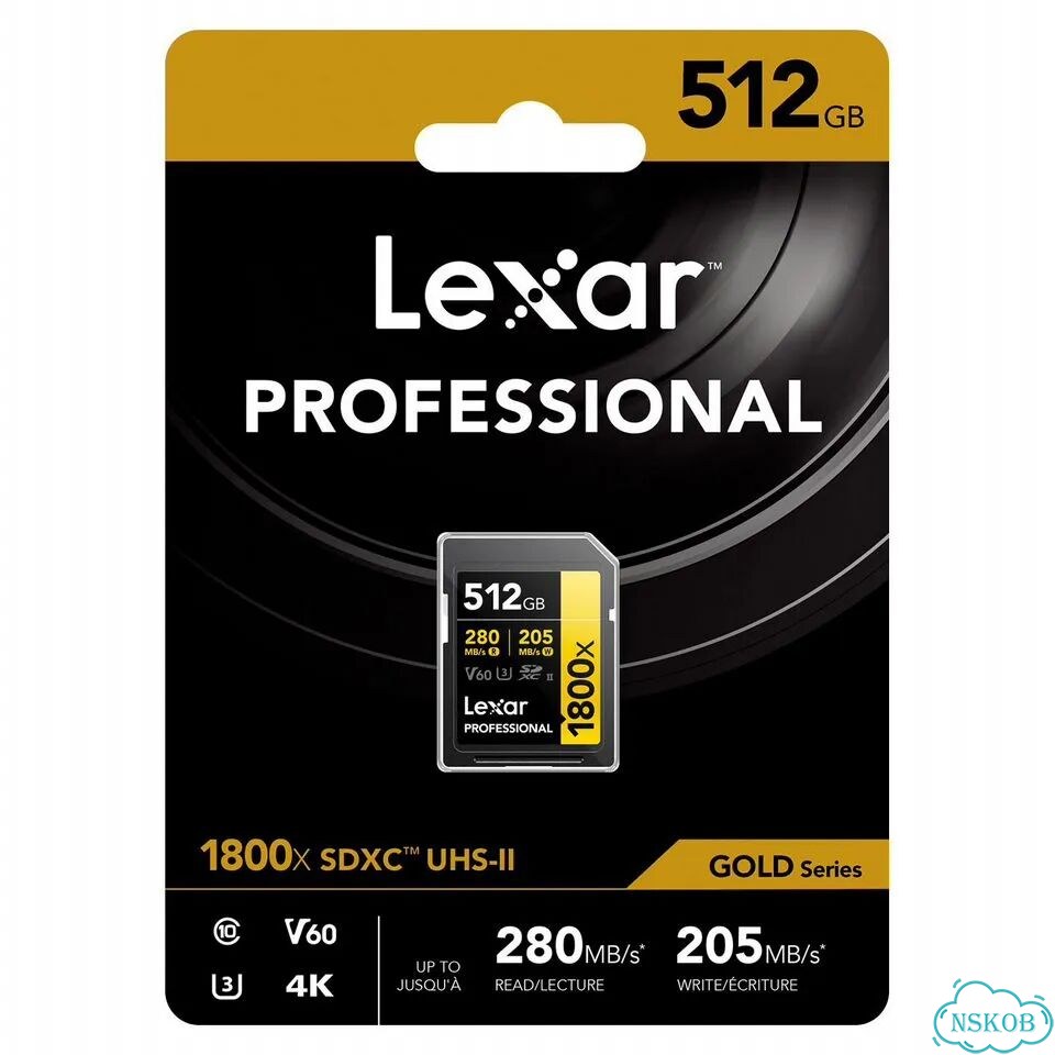 Карта памяти Lexar sdxc 512GB Professional 1800x UHS-II U3 V60 (280/205 MB/s) фото 6