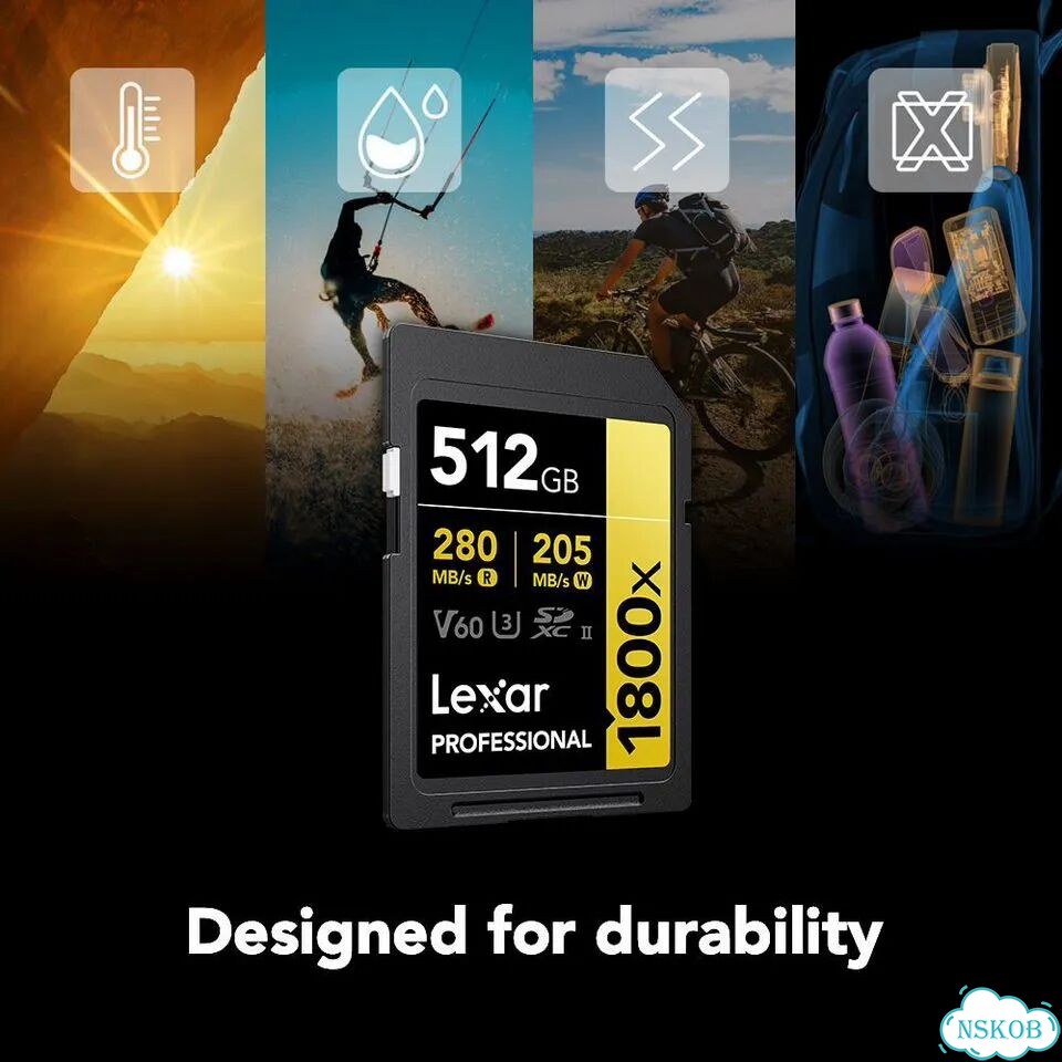 Карта памяти Lexar sdxc 512GB Professional 1800x UHS-II U3 V60 (280/205 MB/s) фото 7