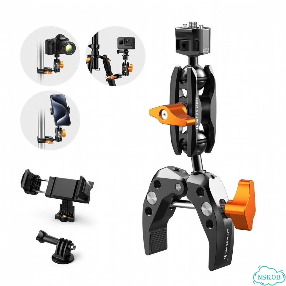 Кронштейн K&F Concept MS13, Magic Arm с зажимом Super Clamp фото 2