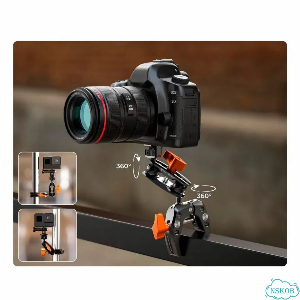 Кронштейн K&F Concept MS13, Magic Arm с зажимом Super Clamp фото 4