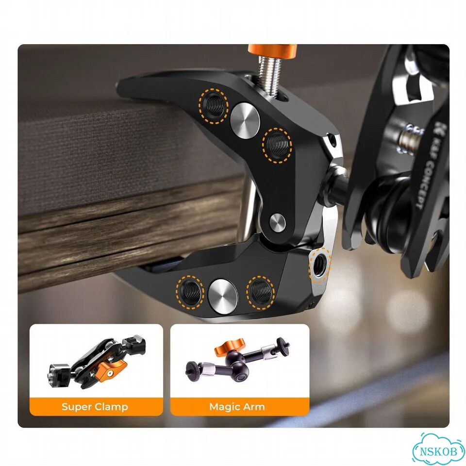 Кронштейн K&F Concept MS13, Magic Arm с зажимом Super Clamp фото 7