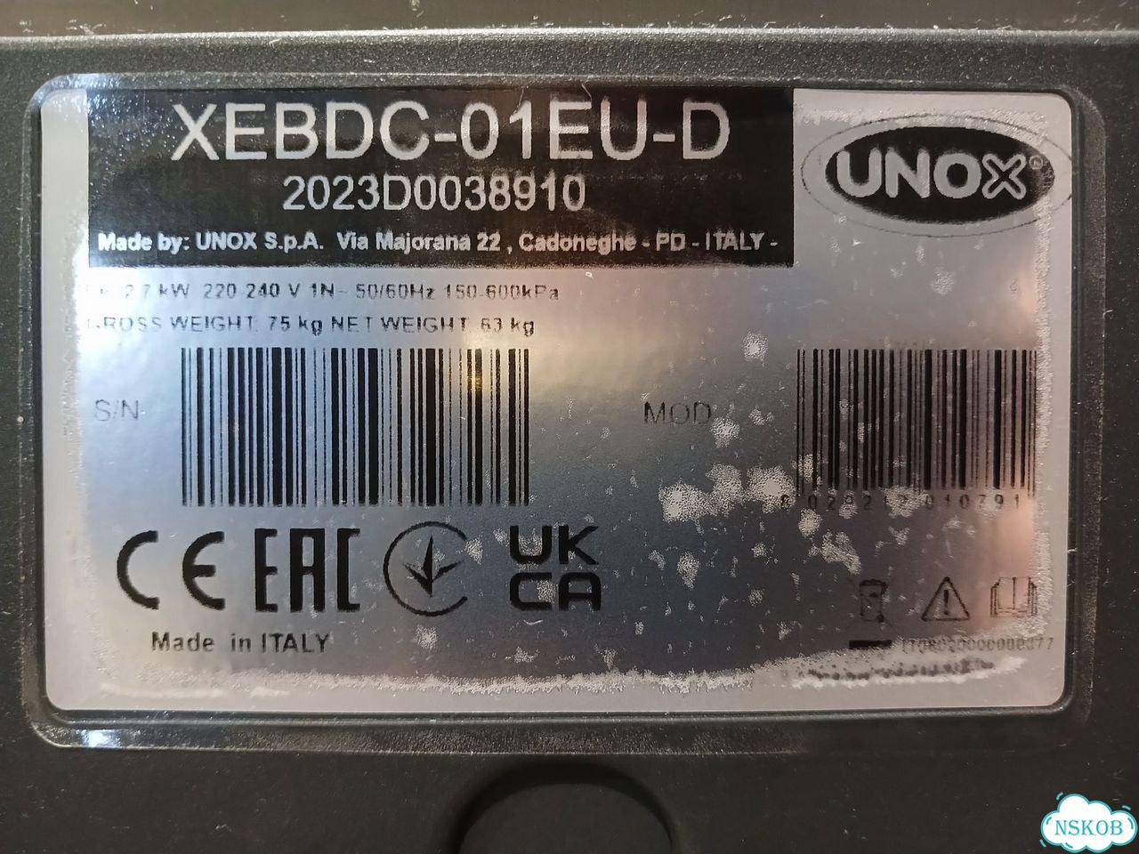 Печь подовая Unox xebdc-01EU-D (пароген., 400х600) фото 9