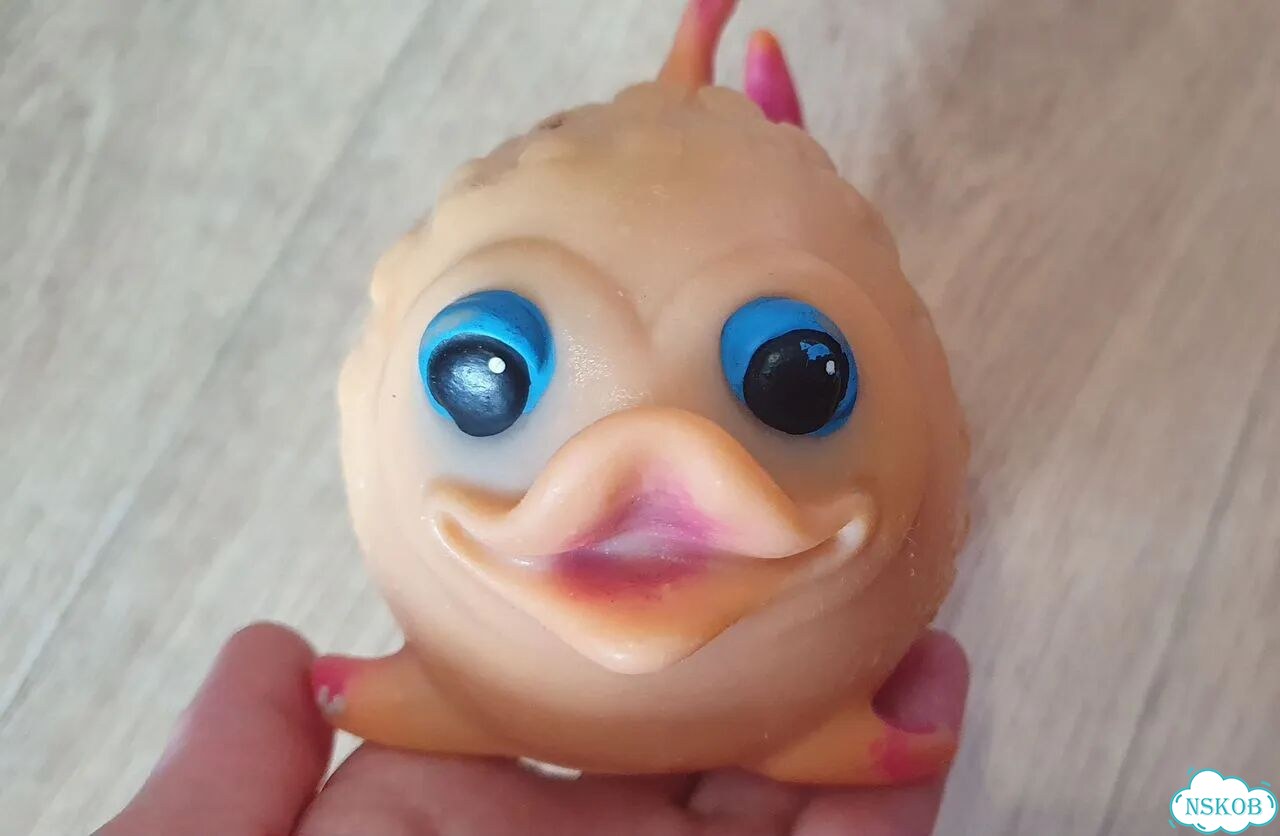 Резиновая игрушка рыбка СССР фото 1