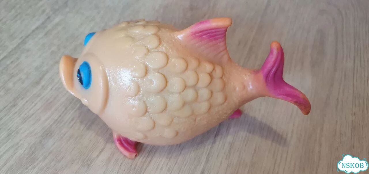 Резиновая игрушка рыбка СССР фото 3