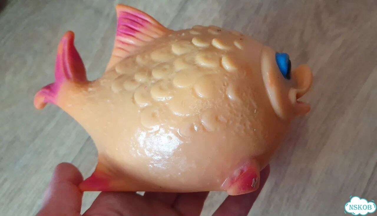Резиновая игрушка рыбка СССР фото 6