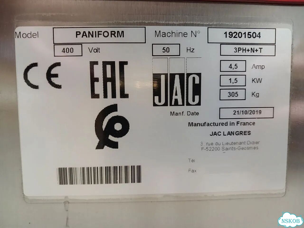 Тестоделитель округлитель JAC Paniform (150-950гр) фото 10