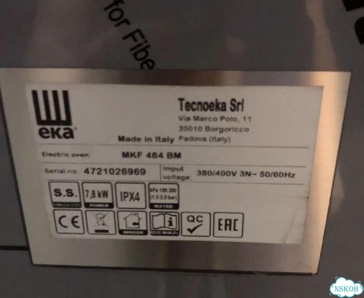 Пароконвектомат Tecnoeka MKF 464 BM (новый) фото 8