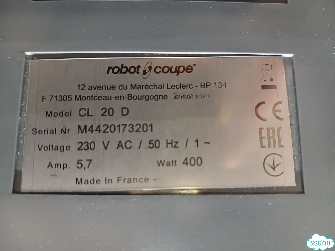 Овощерезка Robot Coupe CL20 (новая, 50 кг/ч) фото 8