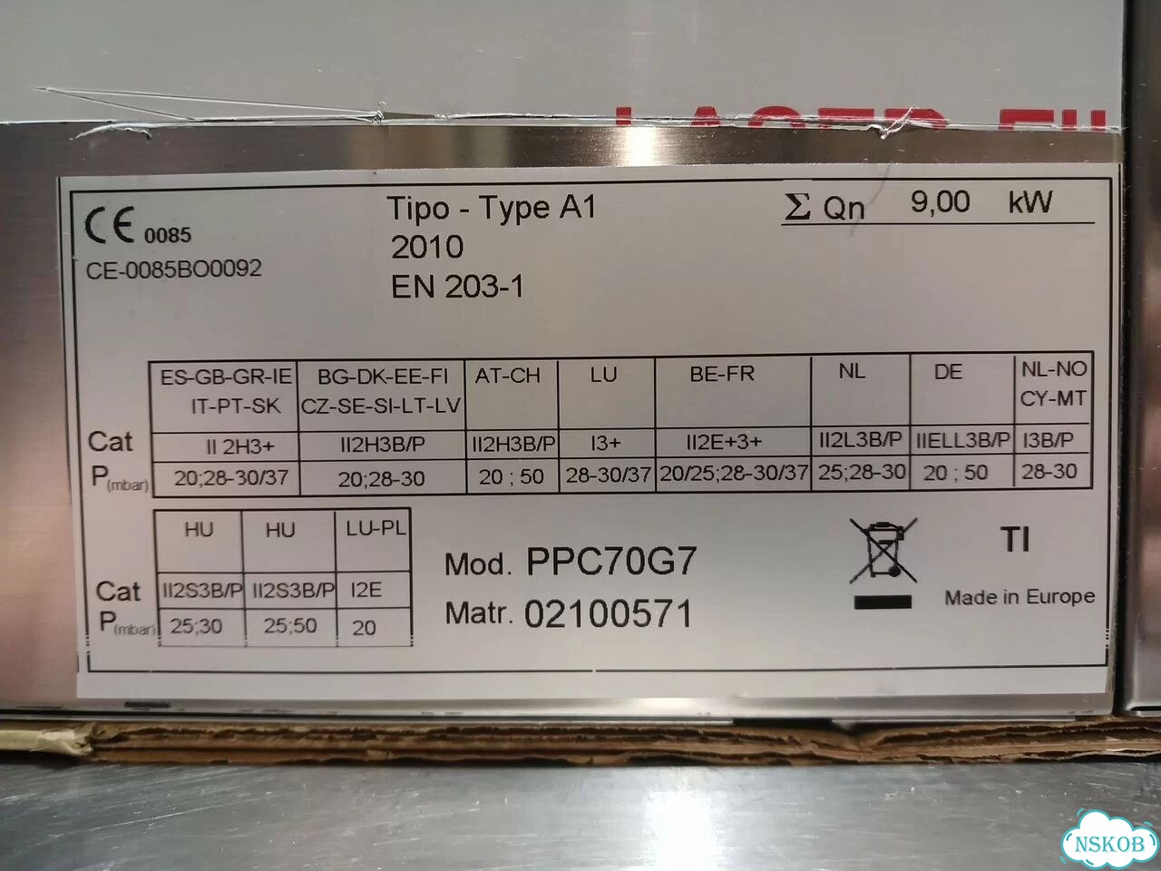 Плита газовая Tecnoinox PPC70G7 (новая) фото 7
