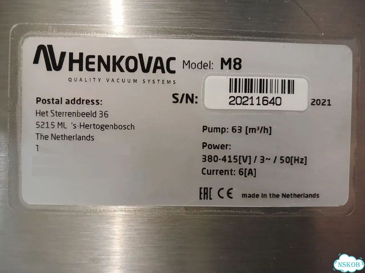 Упаковщик вакуумный Henkovac M8 (новый, 63м3/ч) фото 9