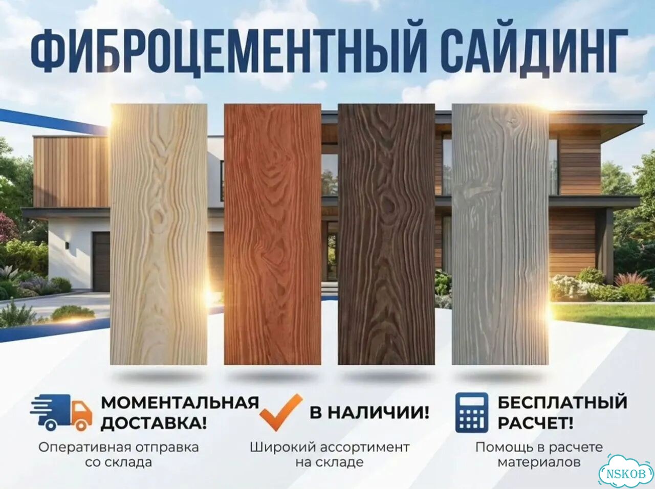 Фиброцементный Сайдинг со склада фото 1